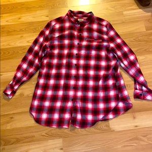 Plaid button down shirt